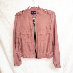 Vigoss Blush Lightweight Bomber Jacket Size Medium
